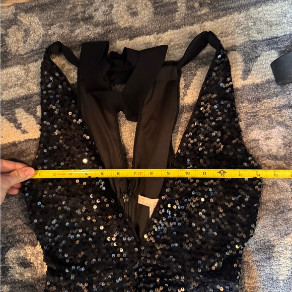 Hutch Black Sequin Jumpsuit - Picture 6 of 11